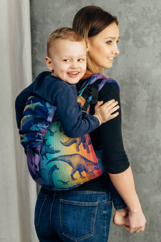 Preschool size wrap conversion waist-less onbuhimo baby backpack carrier in design Jurassic Park - New Era.
