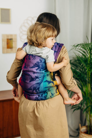 LennyLight wrap conversion soft structured baby backpack carrier (SSC) for children from newborn to 3yrs+ in design Jurassic Park - New Era