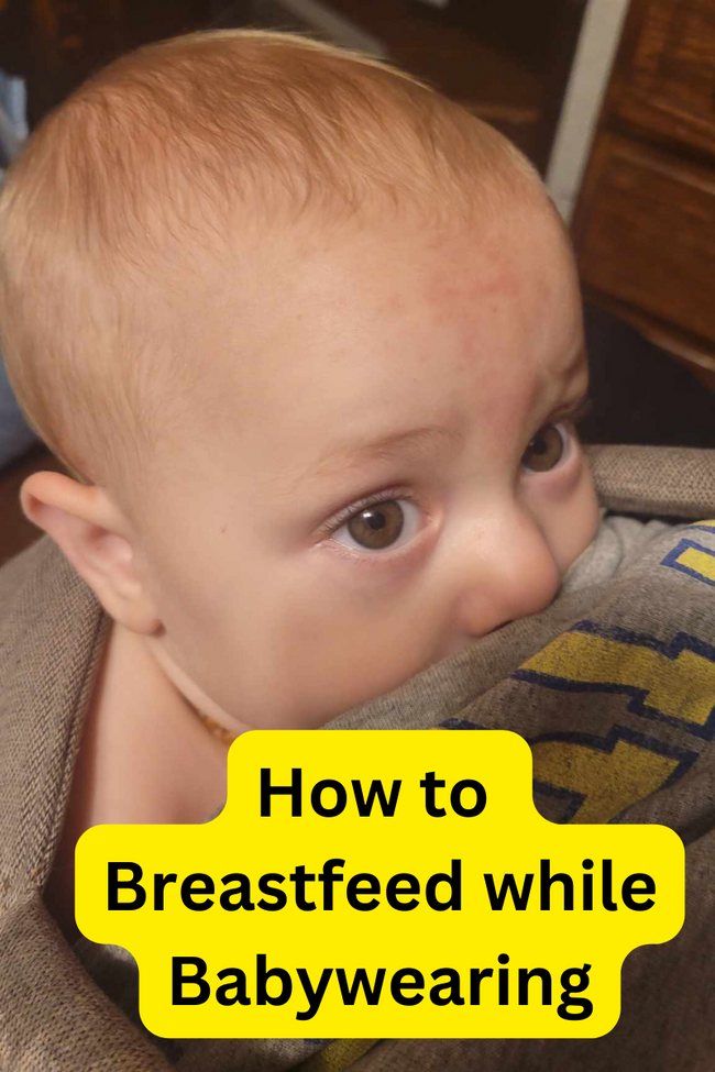 How to breastfeed while baby wearing Mama & Roo's