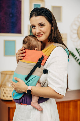 LennyLight - Pastels with newborn in carrier