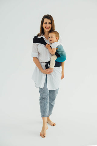 LennyHip Hip sling baby carrier in airglow design