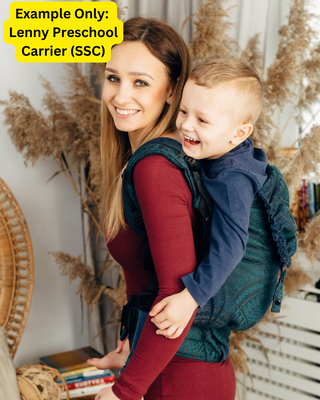 A sample image of a Lenny Preschool SSC - this is not the design you will receive, this is an example of what the carrier style looks like. You will receive this carrier in the chosen preorder design for this listing.