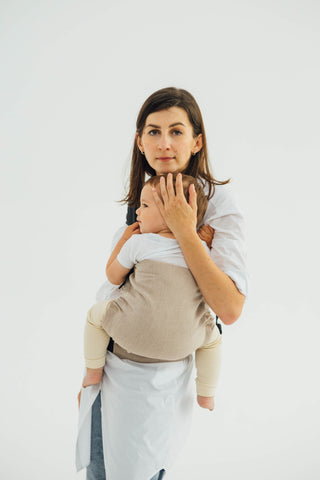 LennyHip Hip sling baby carrier in Peanut Butter pattern