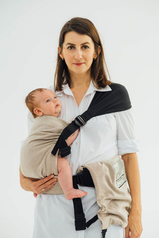 LennyTwin twin and hip carrier in peanut butter design
