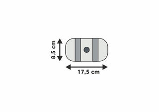 Standard Lumbar Support Pad Dimensions 17.5cm by 8.5cm