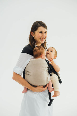 LennyTwin twin and hip carrier in peanut butter design
