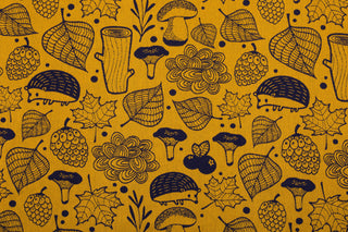 Baby wrap fabric in Under the Leaves - Golden Autumn