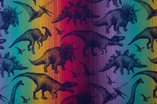 Long woven wrap in Jurassic Park - New Era print