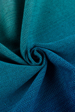 Long woven wrap fabric in print Airglow