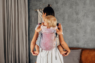 Waist-less wrap conversion backpack baby carrier onbuhimo in print Wild Wine Vineyard