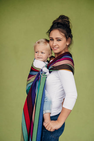 Ring Sling in Carousel of Colors print